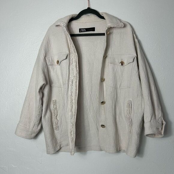 Zara Cream Utility Jacket - Picture 1 of 9